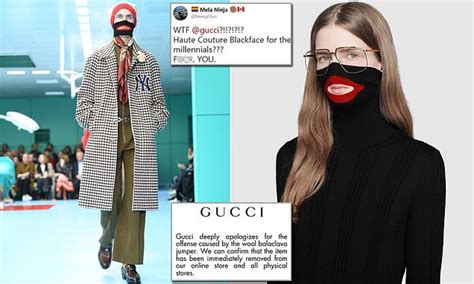 gucci balaclava controversy|gucci black sweater.